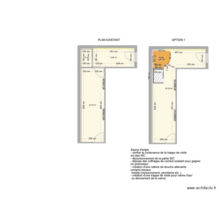 CHEZALVIEL V2. Plan de 4 pièces et 40 m2