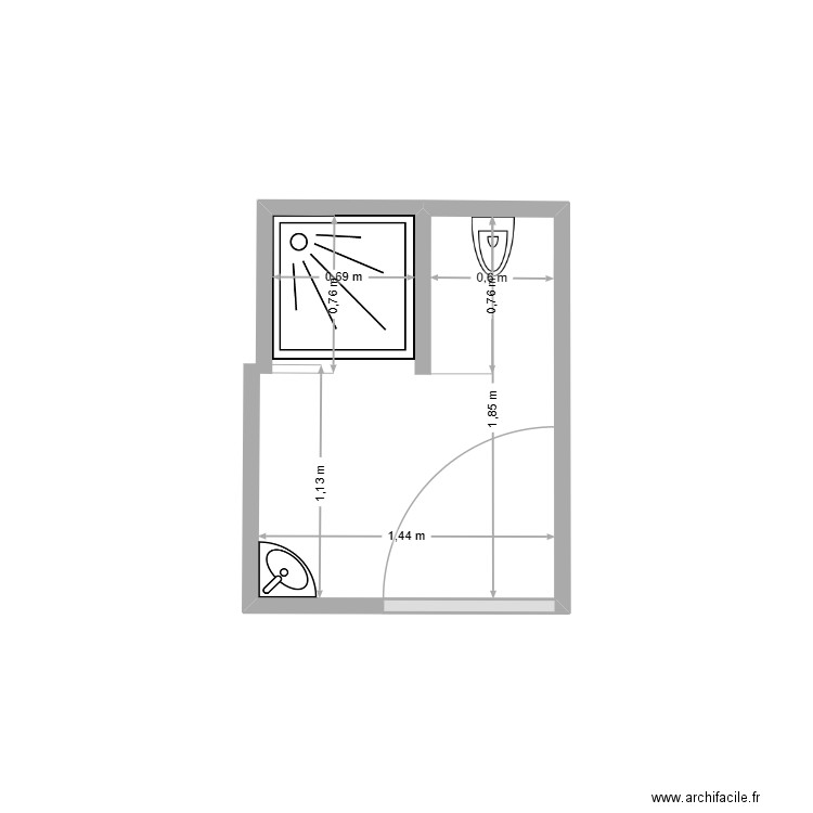 Projet salle. Plan de 0 pièce et 0 m2