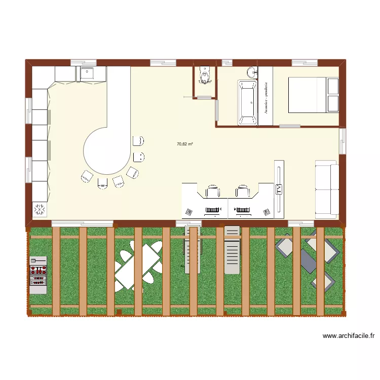 projet chalet. Plan de 