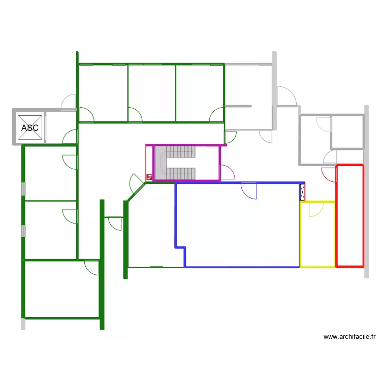 Clin d'oeil pour &eacute;vacuation. Plan de 