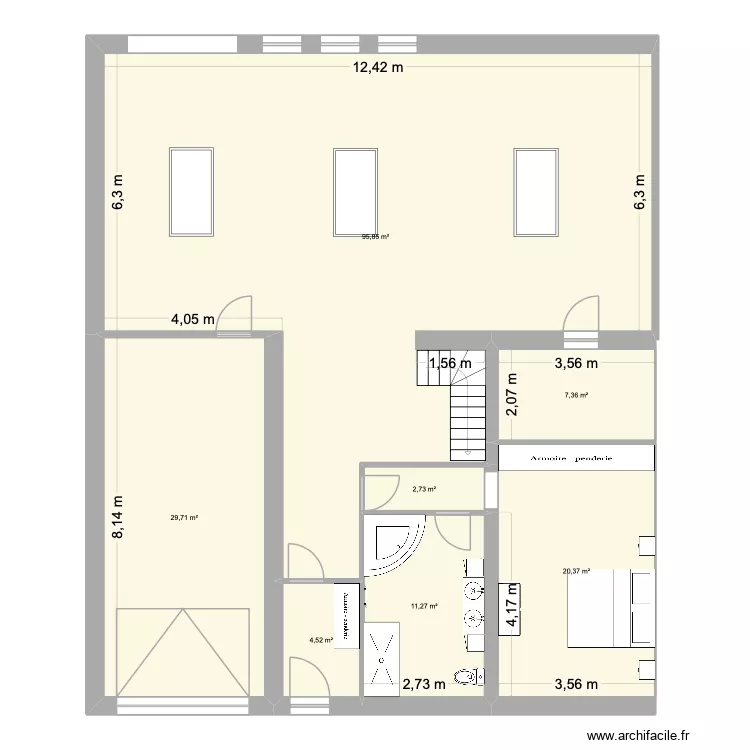 maison 2026. Plan de 7  et 172 m²