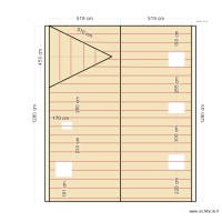 PLAN A PLAT DE LA TOITURE CHARPENTE