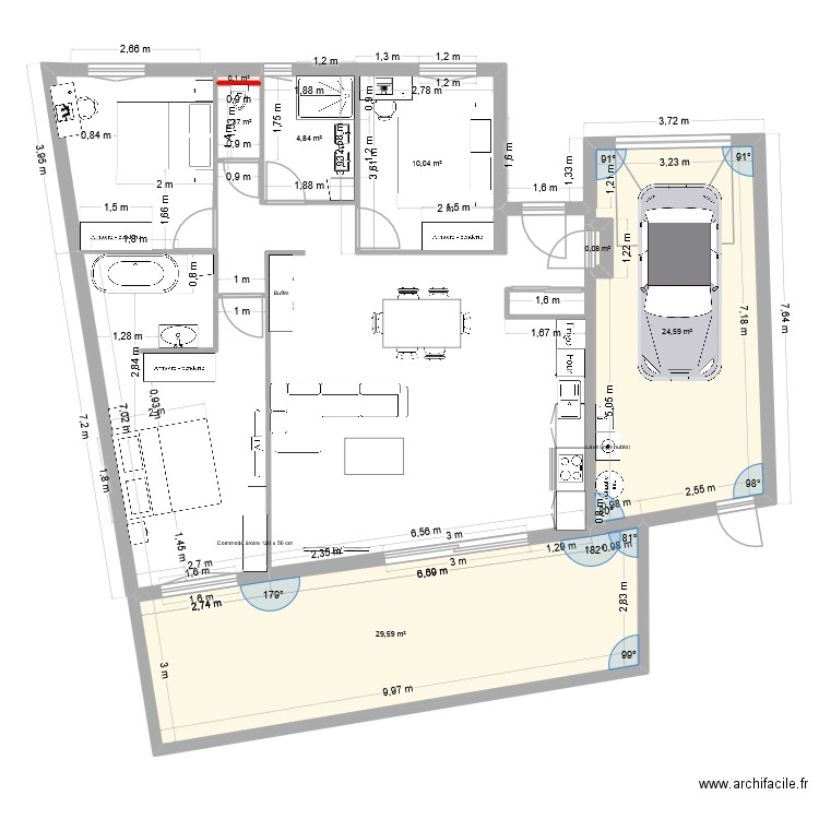 MARINE REMI  2. Plan de 7 pièces et 71 m2