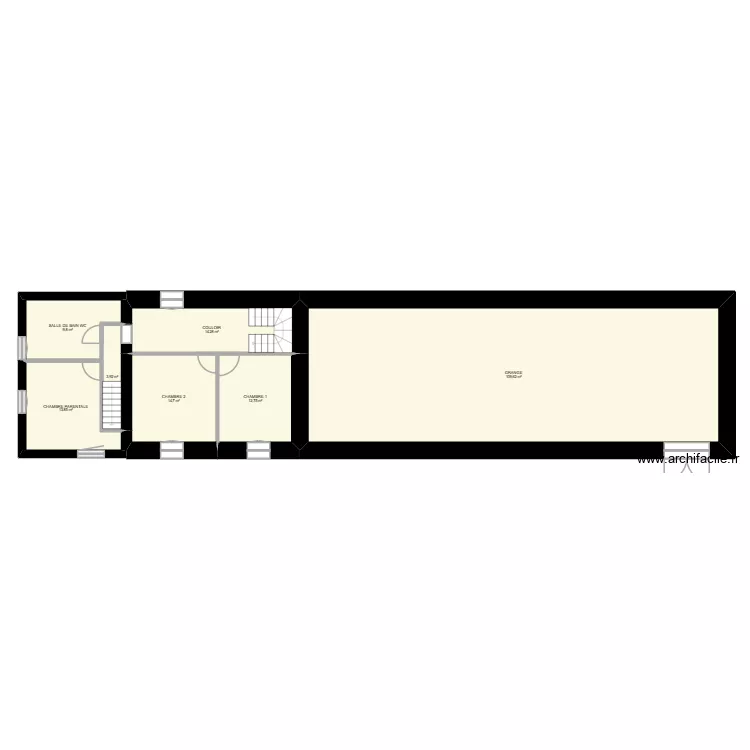 plan &eacute;tage. Plan de 