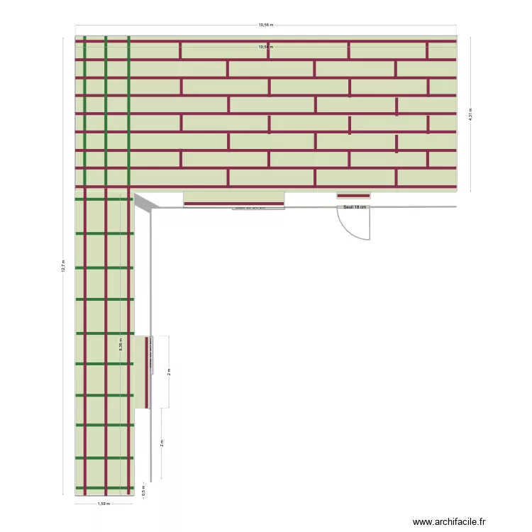 Terrasse Aubagne Labourdage. Plan de 