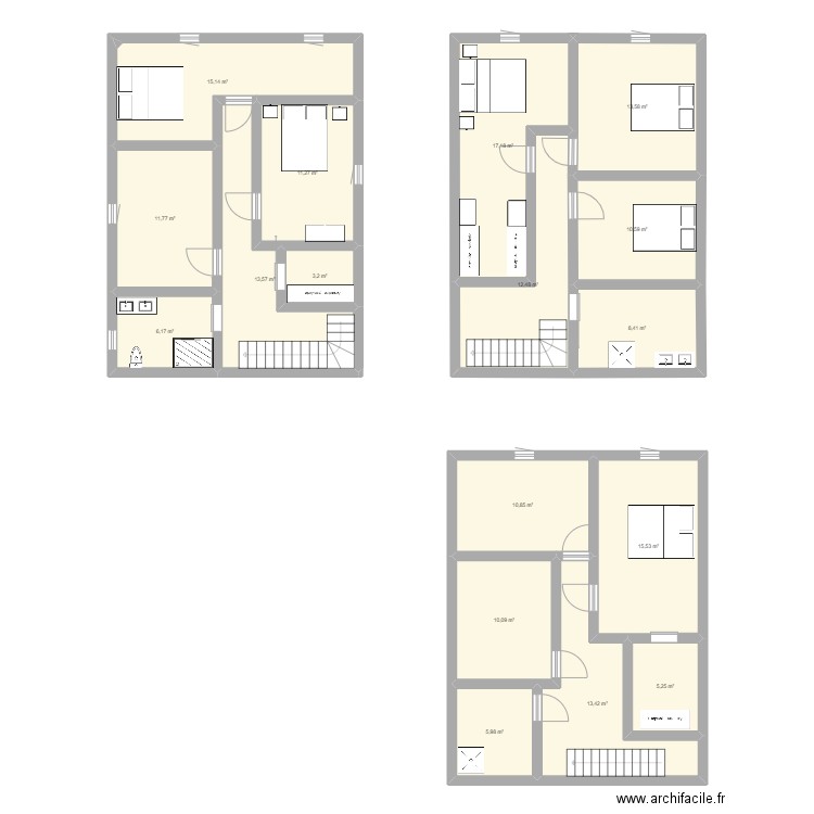 Maison waldo 2. Plan de 17 pièces et 184 m2