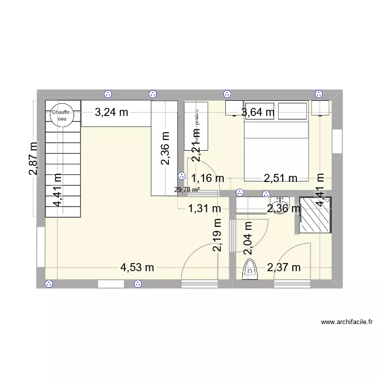 Ploz. Plan de 1 et 30 m² Ploz. Plan de 1 et 30 m²