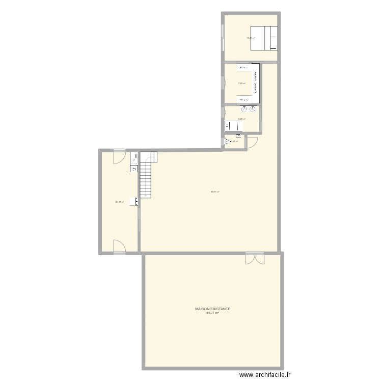 Parents v1. Plan de 7 pièces et 220 m2