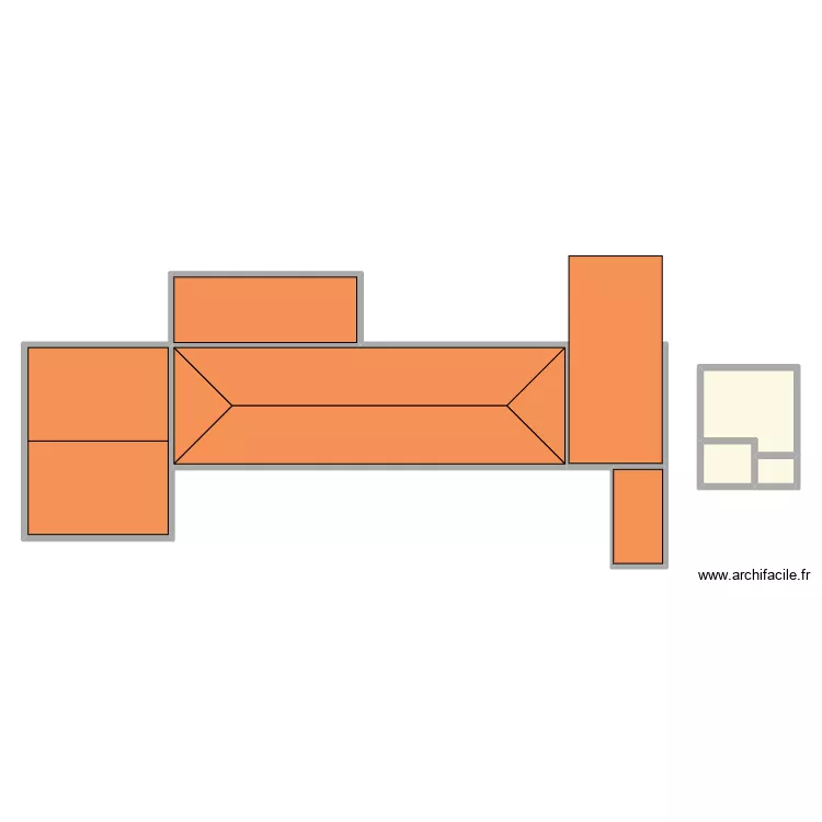 QUESNEY - LA HAYE DU THEIL. Plan de 