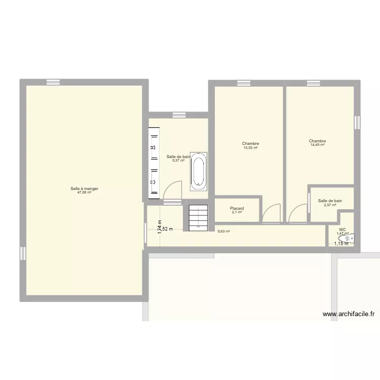 montagnac. Plan de 12 pièces et 270 m²