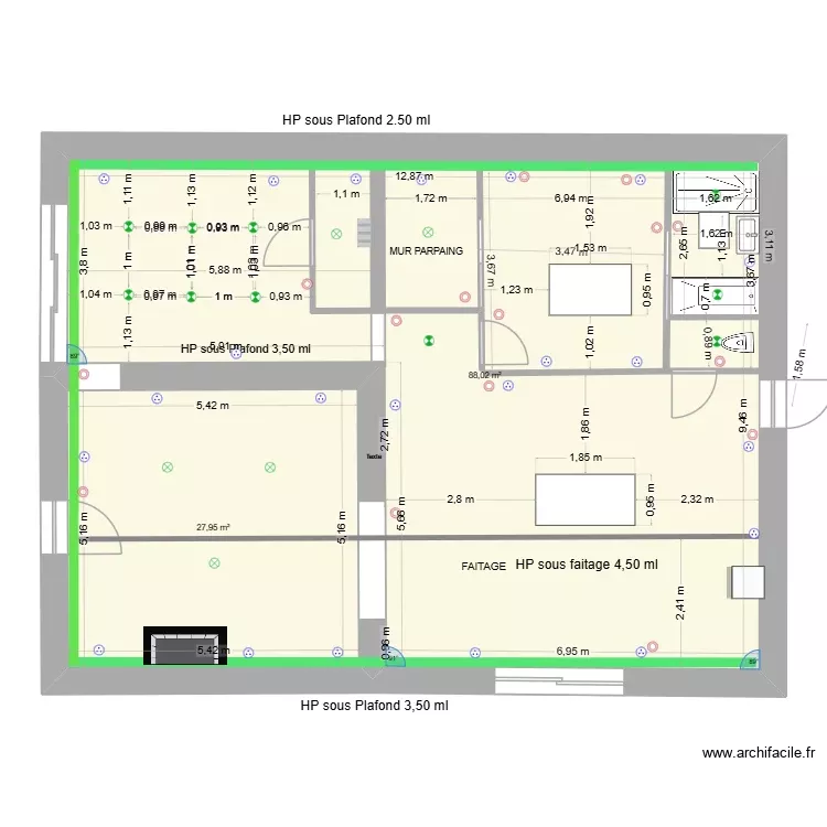 104 B brut coté bis + elec+velux. Plan de 2 Pièces et 116 m² 104 B brut coté bis + elec+velux. Plan de 2 Pièces et 116 m²