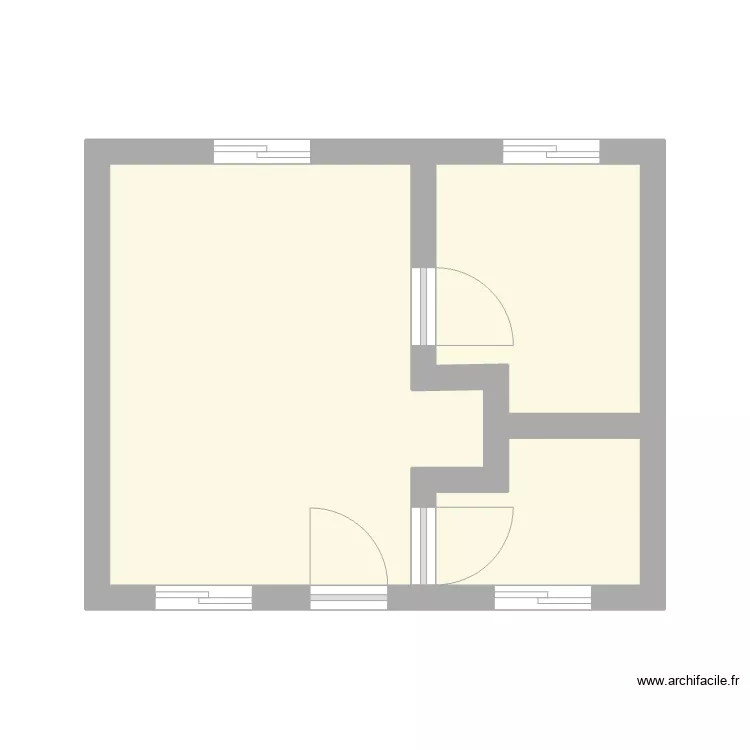 Studio S&eacute;vrier . Plan de 