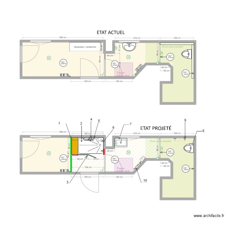 dossier ROUSSELLE. Plan de 5 pièces et 27 m2
