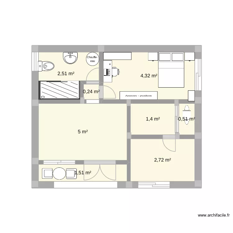 studio. Plan de 8 et 18 m² studio. Plan de 8 et 18 m²