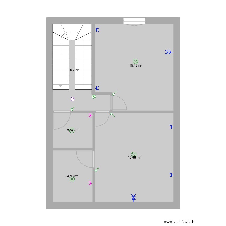 CSE 2EME - PLAN ELEC. Plan de 5 pièces et 49 m2