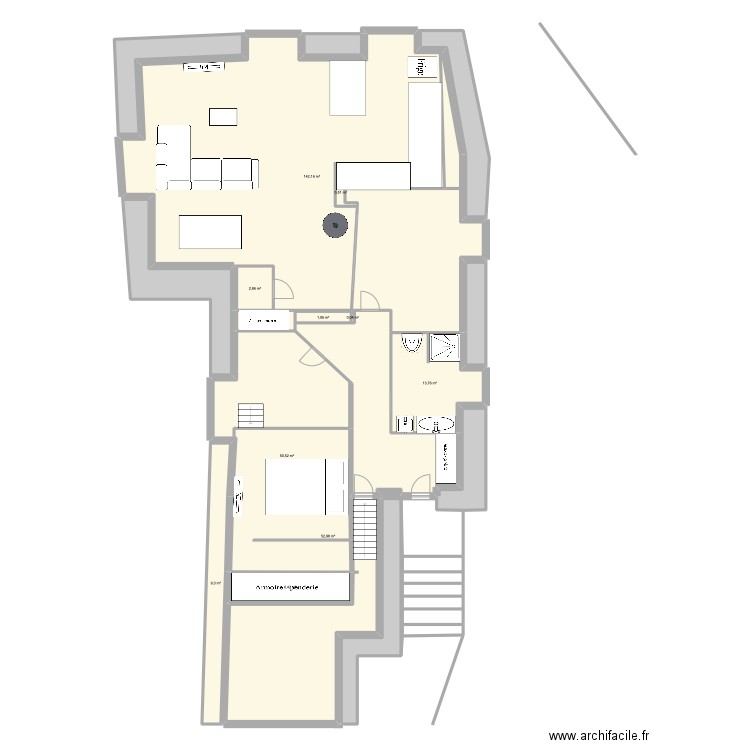 Montagny 1. Plan de 25 pièces et 341 m2