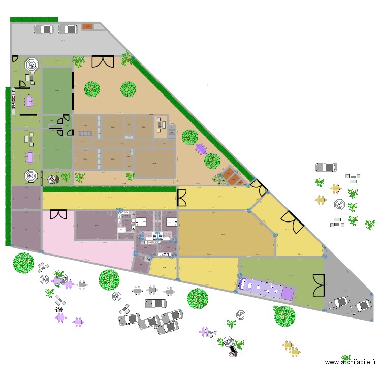 FOODTRUCK 0511B. Plan de 77 pièces et 1884 m2