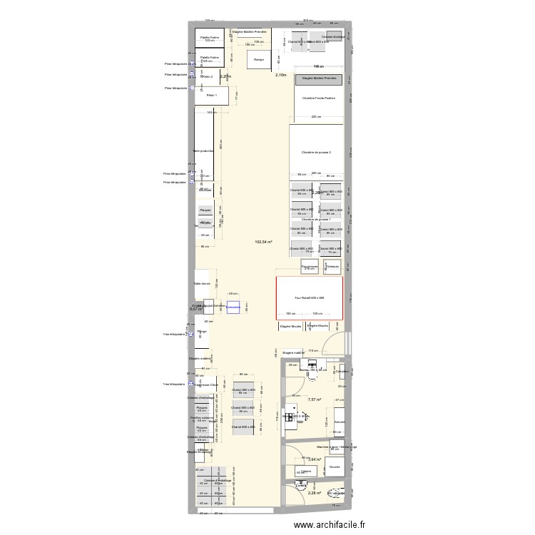 Dorian 120m2 - Montreuil 13. Plan de 5 pièces et 116 m2