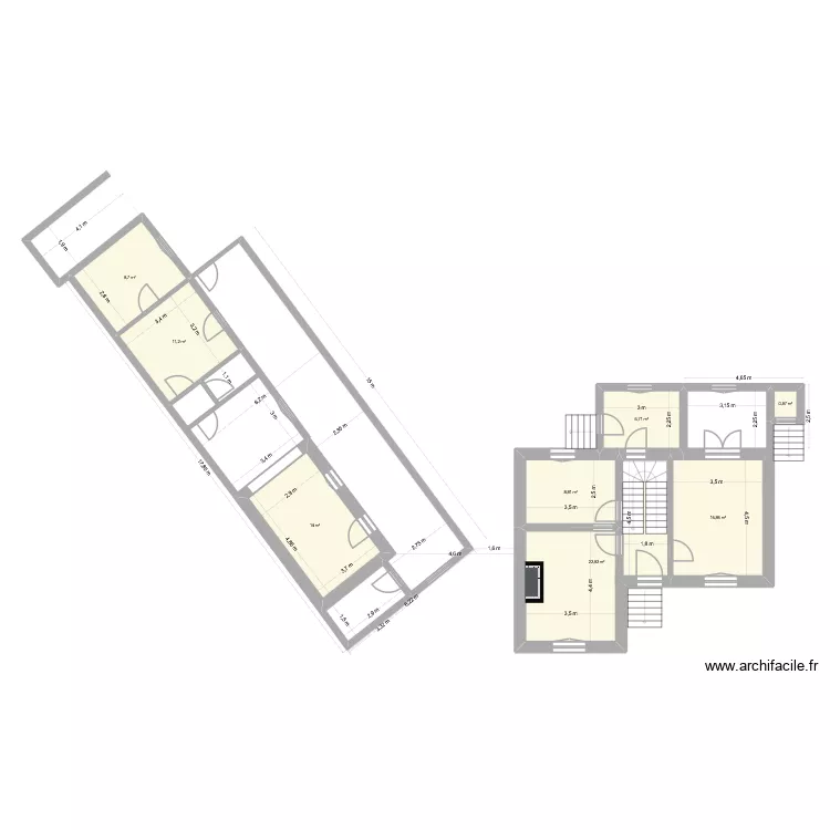 Linkin actuel-v2. Plan de 8 pièces et 90 m² Linkin actuel-v2. Plan de 8 pièces et 90 m²