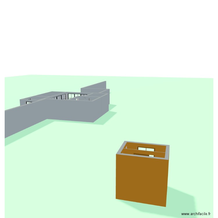jkmi. Plan de 5 pièces et 42 m2