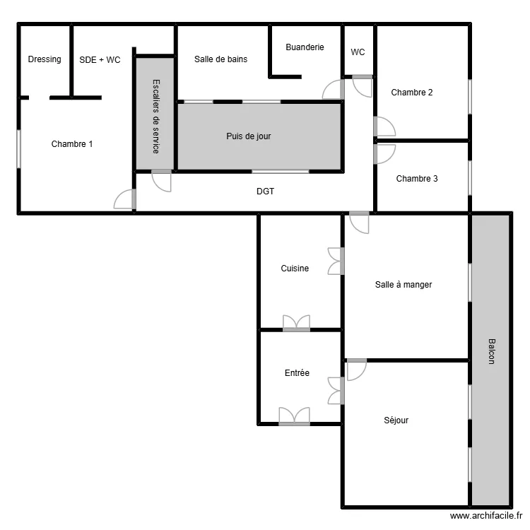 PLAN OUAKNINE. Plan de 13 Pièces et 407 m²