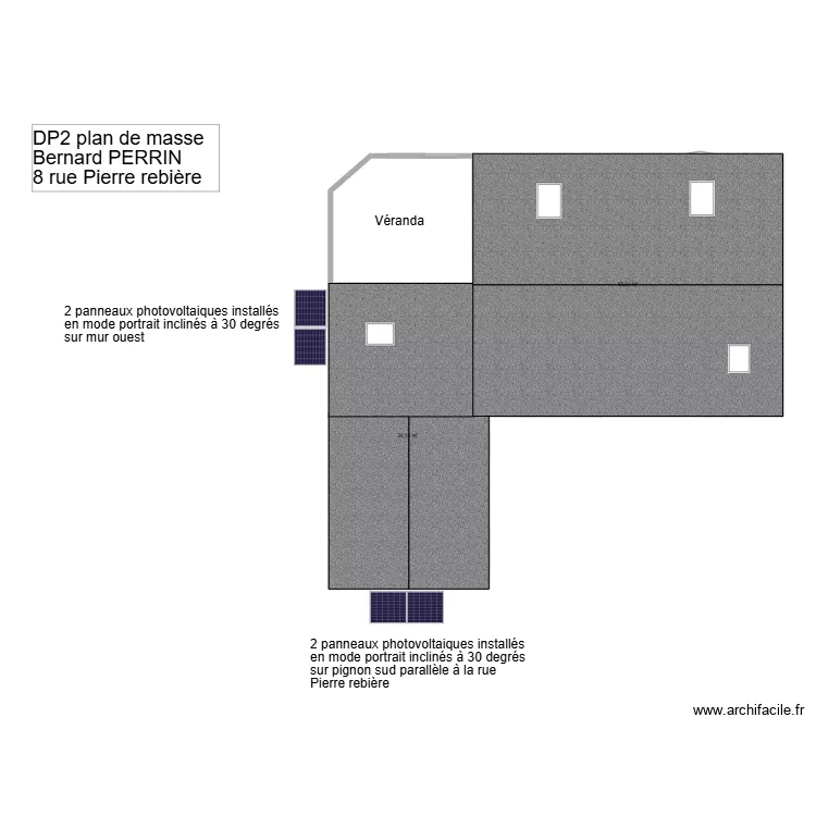 Fleurat 4 PV. Plan de 2 et 93 m² Fleurat 4 PV. Plan de 2 et 93 m²