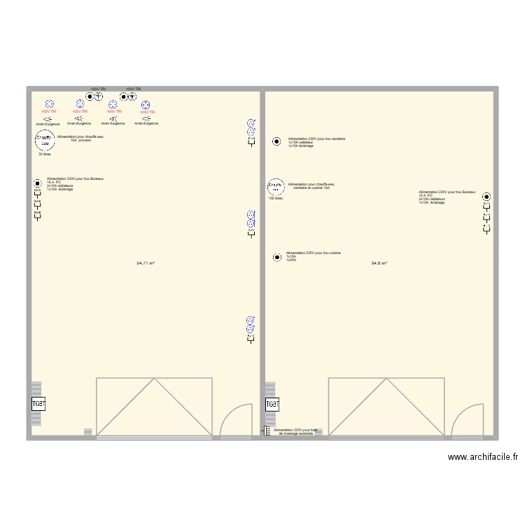 N2AIR. Plan de 2 pièces et 189 m2