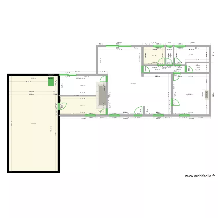 Maxime 3. Plan de 10 et 198 m² Maxime 3. Plan de 10 et 198 m²