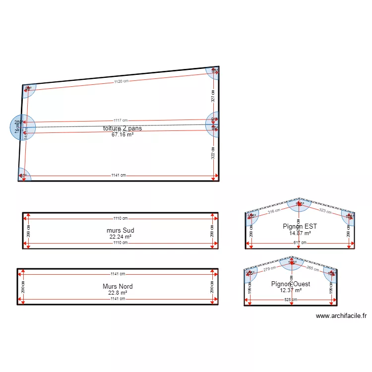grenier cotation. Plan de 