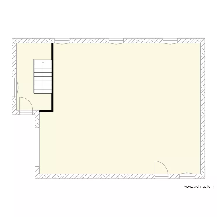 peraud rdc. Plan de 1  et 108 m²