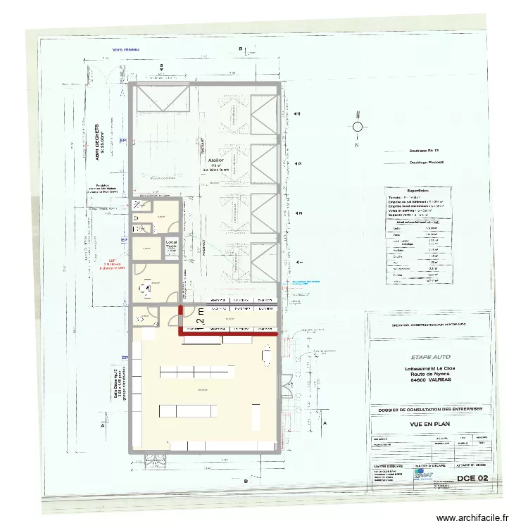 VALREAS V1. Plan de 10  et 297 m²