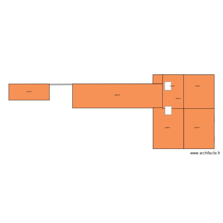 PLAN DES TOITURES. Plan de 7 pièces et 81 m2