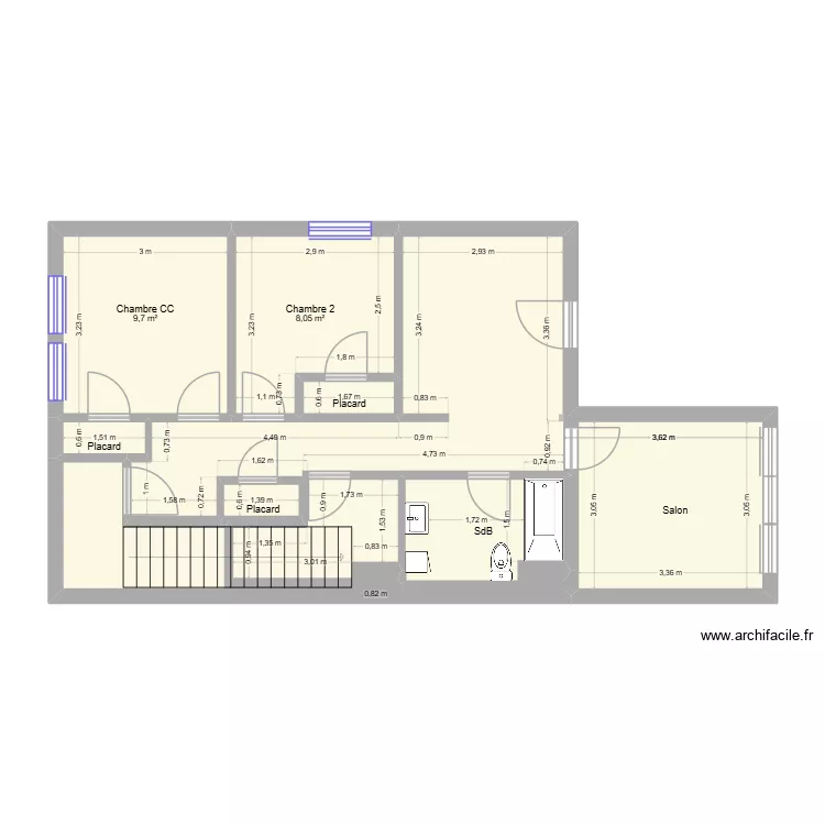 5854 CC 10jan26. Plan de 7 pièces et 63 m² 5854 CC 10jan26. Plan de 7 pièces et 63 m²