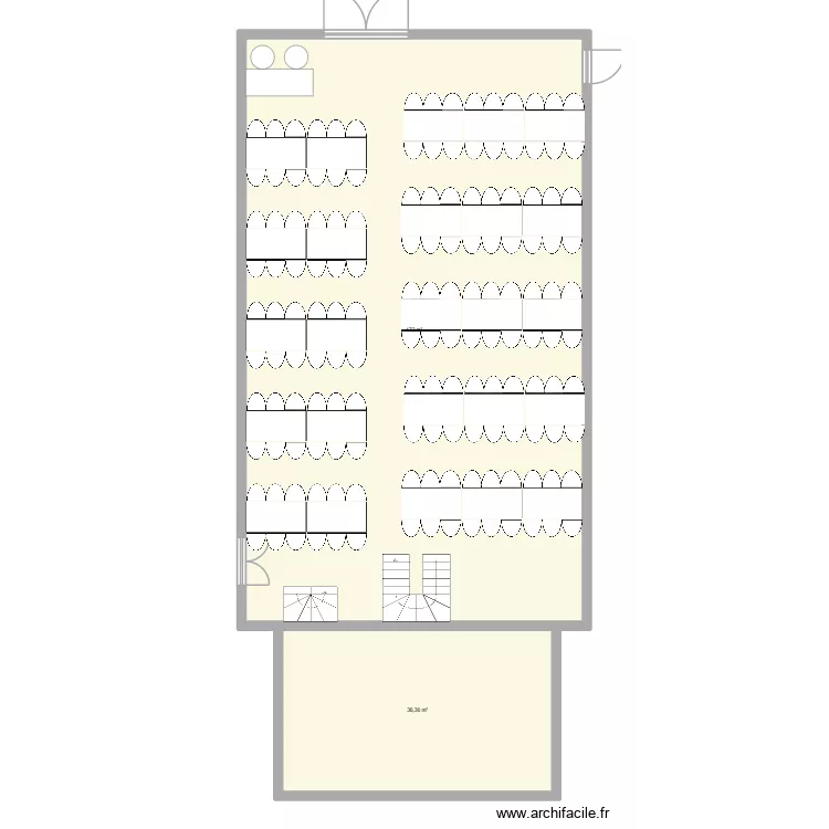 Plan de Dompierre B. Plan de 2 pièces et 211 m²