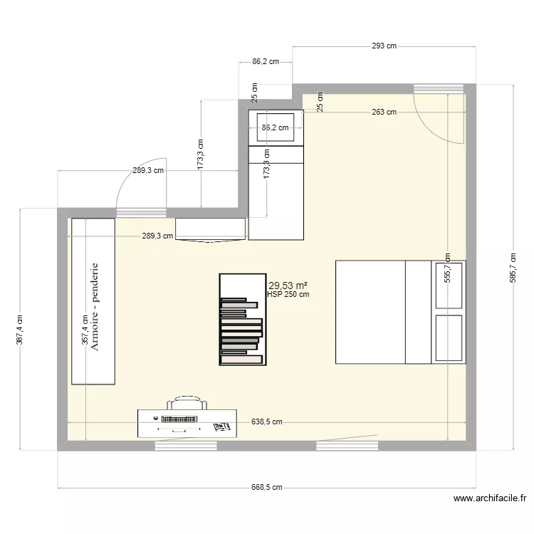 Chambre Léo serinchamps. Plan de Chambre Léo serinchamps. Plan de