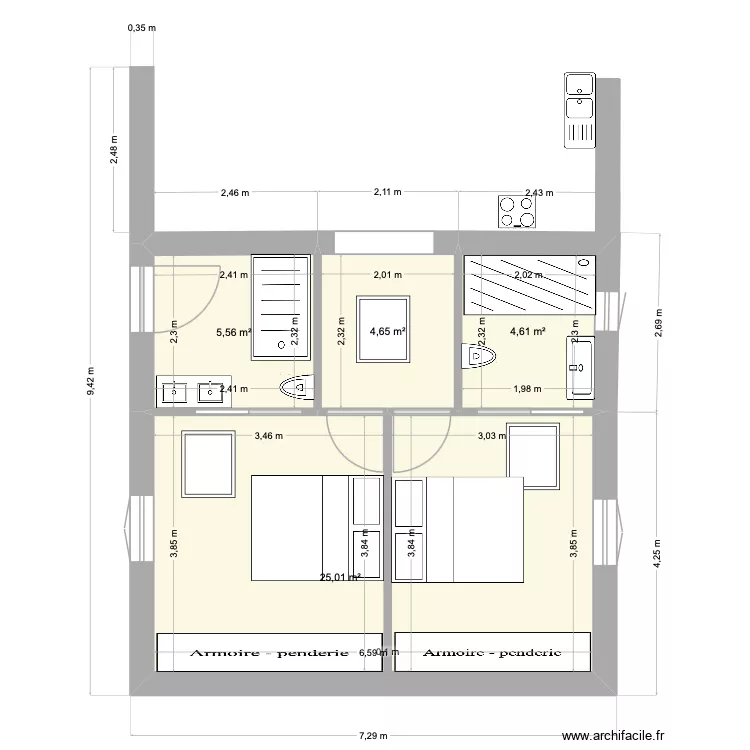 EXTENSION SOLARO. Plan de 