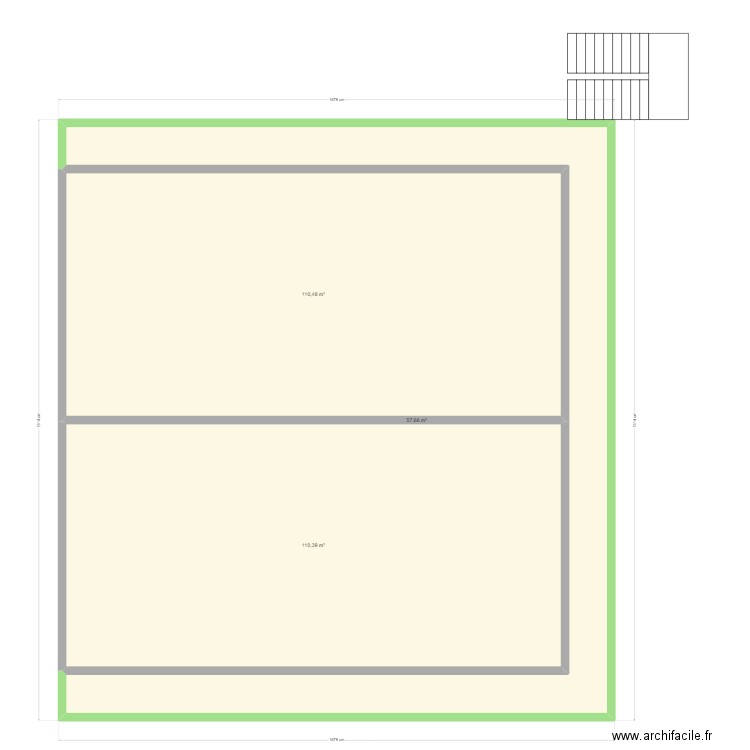 PLAN DE MASSE PROJET LATECHE architecte . Plan de 3 pièces et 279 m2