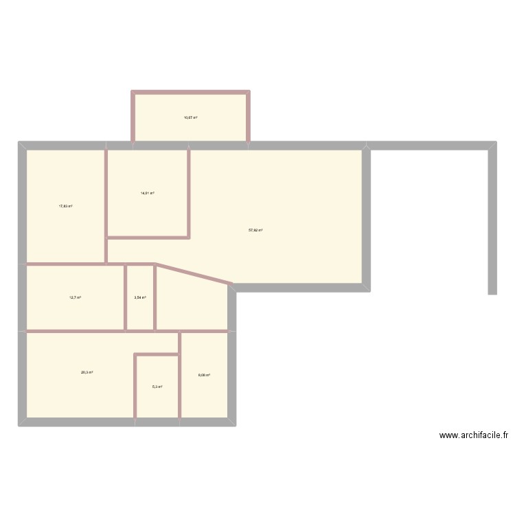 rez1. Plan de 9 pièces et 150 m2