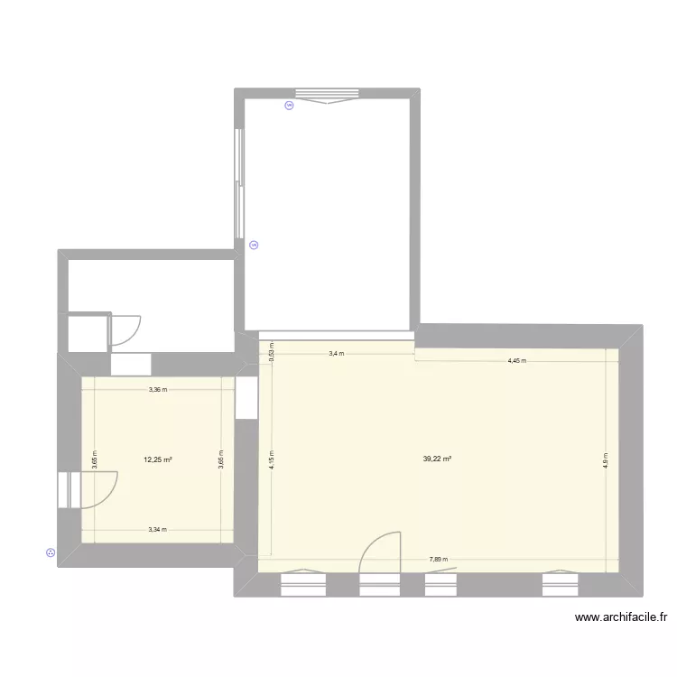 plan flav prises ext et volets. Plan de 2  et 51 m²