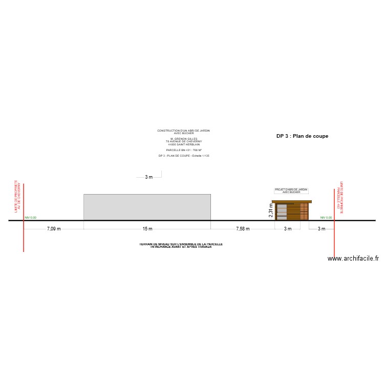 DP 3 GRENON. Plan de 0 pièce et 0 m2