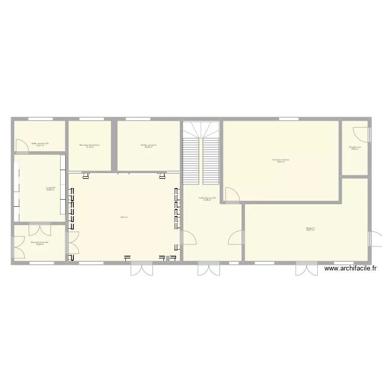 Travaux atelier RDC 6. Plan de 