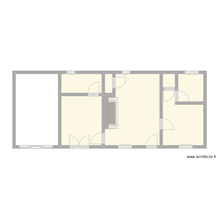 STRIPPE - VENON. Plan de 9 pièces et 63 m2