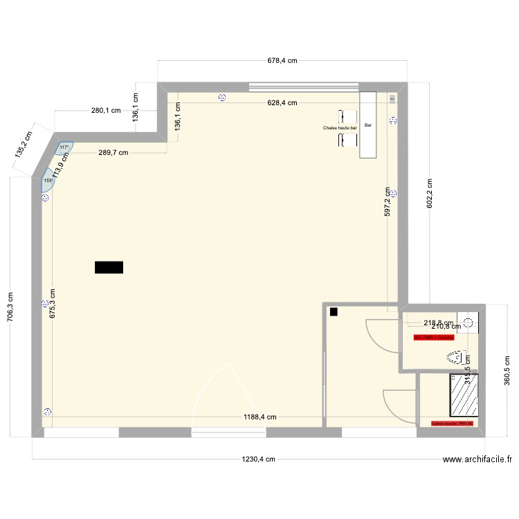 YC COACHING. Plan de 1 pièce et 91 m2
