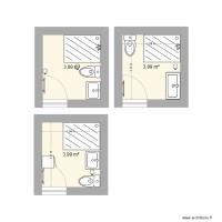 Salle de bain avec toilettes