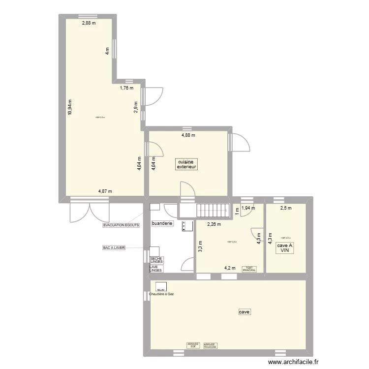 MAISON HAMBACH LE30/0825. Plan de 