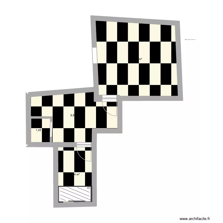 ANTO;. Plan de 4  et 35 m²