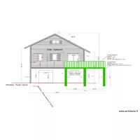 Fa&ccedil;ade ouest chalet apr&egrave;s travaux ok