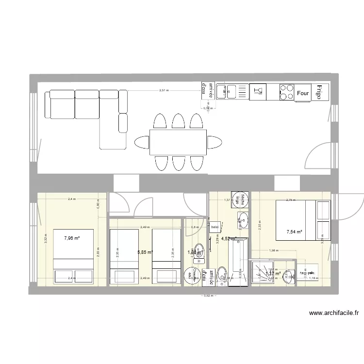 plan la joue 2 ouverture salon g. Plan de 6 et 29 m² plan la joue 2 ouverture salon g. Plan de 6 et 29 m²