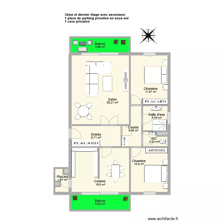HEVER HORNICK. Plan de 