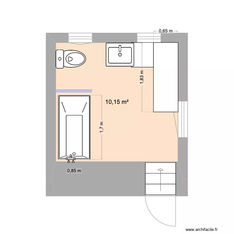 Devillers. Plan de 1 et 10 m² Devillers. Plan de 1 et 10 m²
